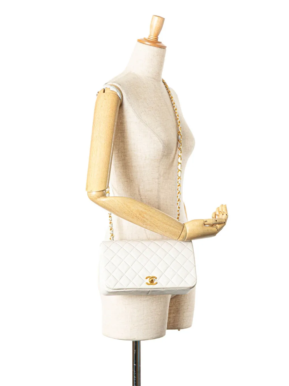 CHANEL Pre-Owned 1989-1991 Small CC Quilted Lambskin Full Single Flap crossbody bag | Pre-Owned | Image 2
