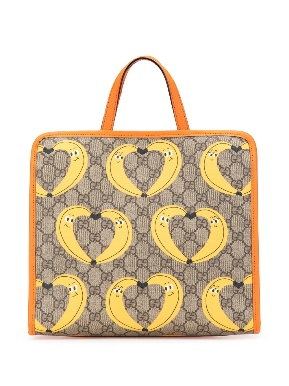 Pre-owned Gucci 2016-2024 Gg Supreme Banana Kids Tote Bag
