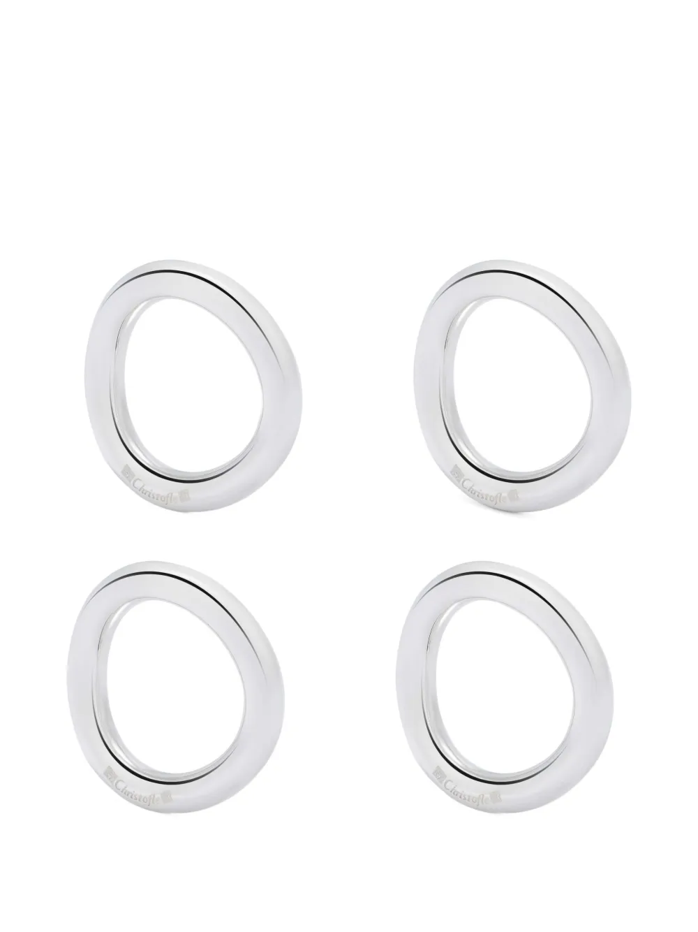 Christofle Vertigo napkin holder (set of four) | Silver | Image 1
