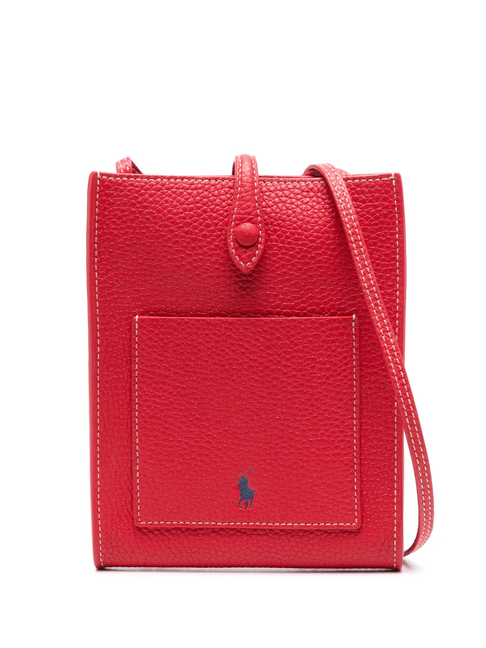 Polo Ralph Lauren Leren crossbodytas Rood