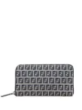 Fendi Pre-Owned 2000-2010 Zucchino Canvas Zip Around Wallet long wallets - Blue