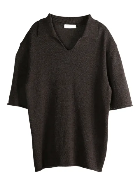 Amomento v-neck polo top
