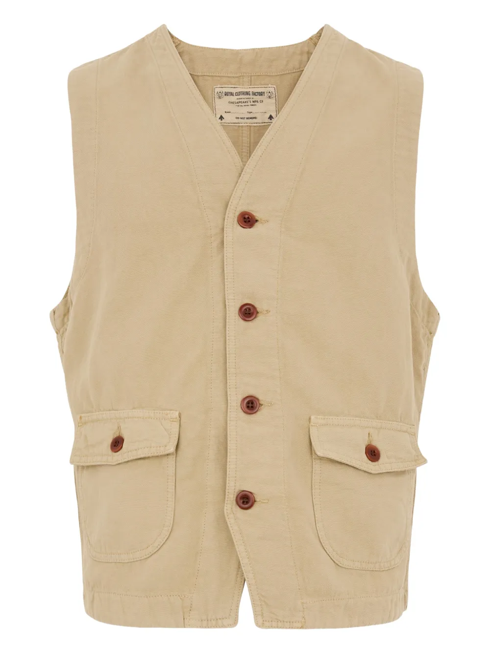 CHESAPEAKES button-down waistcoat | Neutrals | Image 1