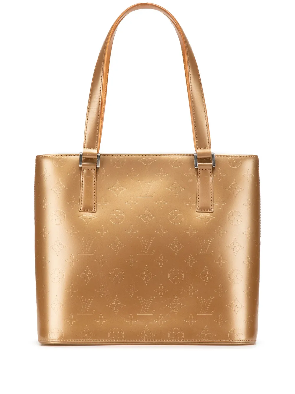 Louis Vuitton Pre-Owned 2004 モノグラム マット ストックトン トートバッグ - ゴールドトーン Louis Vuitton Pre-Owned 2004 モノグラム マット ストックトン トートバッグ - ゴールドトーン