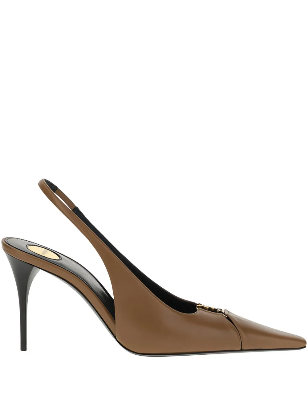 Saint Laurent 90mm Babylone pumps Bruin