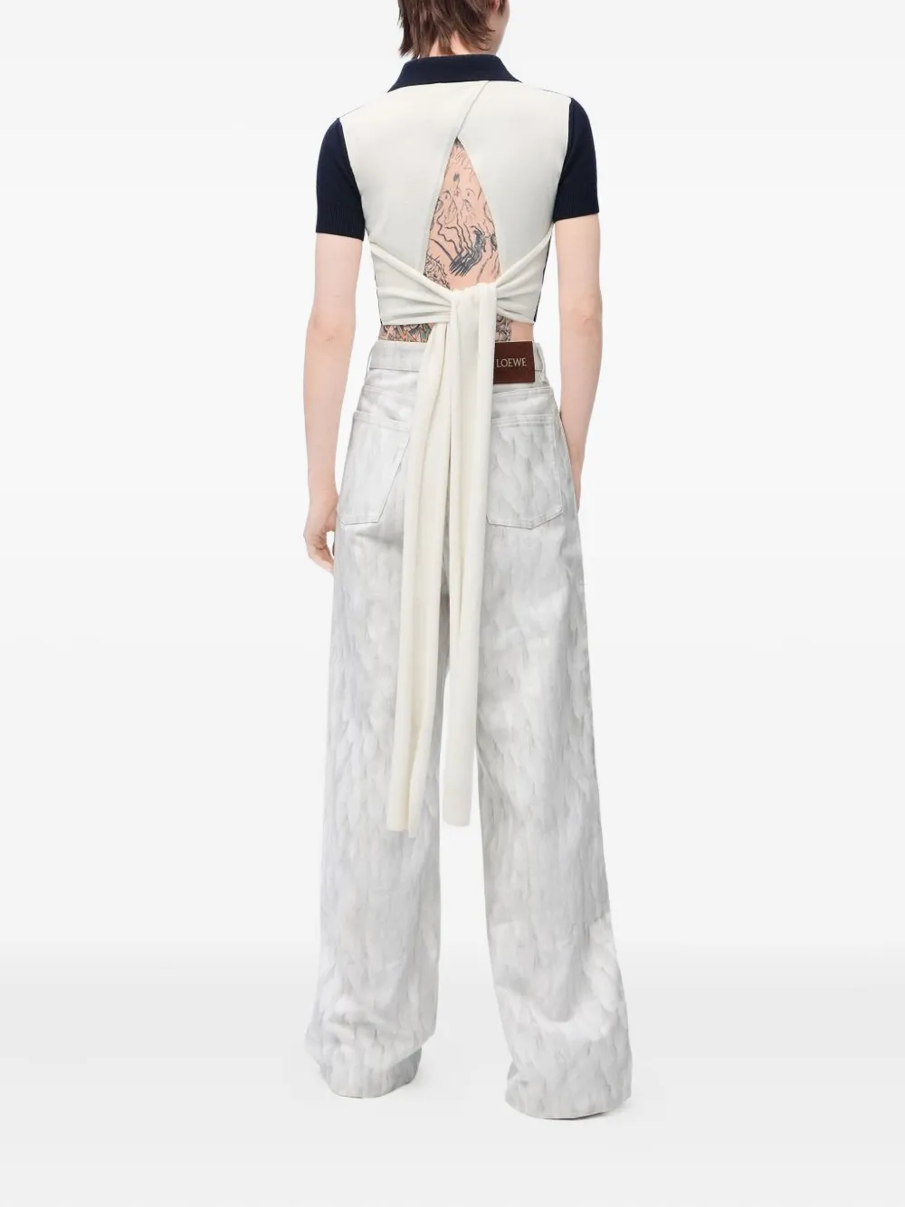 LOEWE Polotop met geknoopt detail Blauw