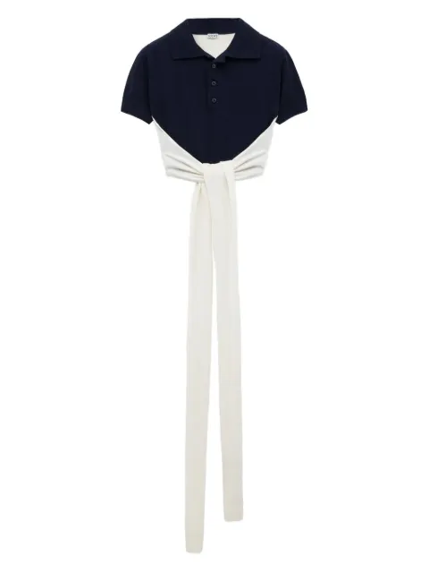 LOEWE knot-detail polo top