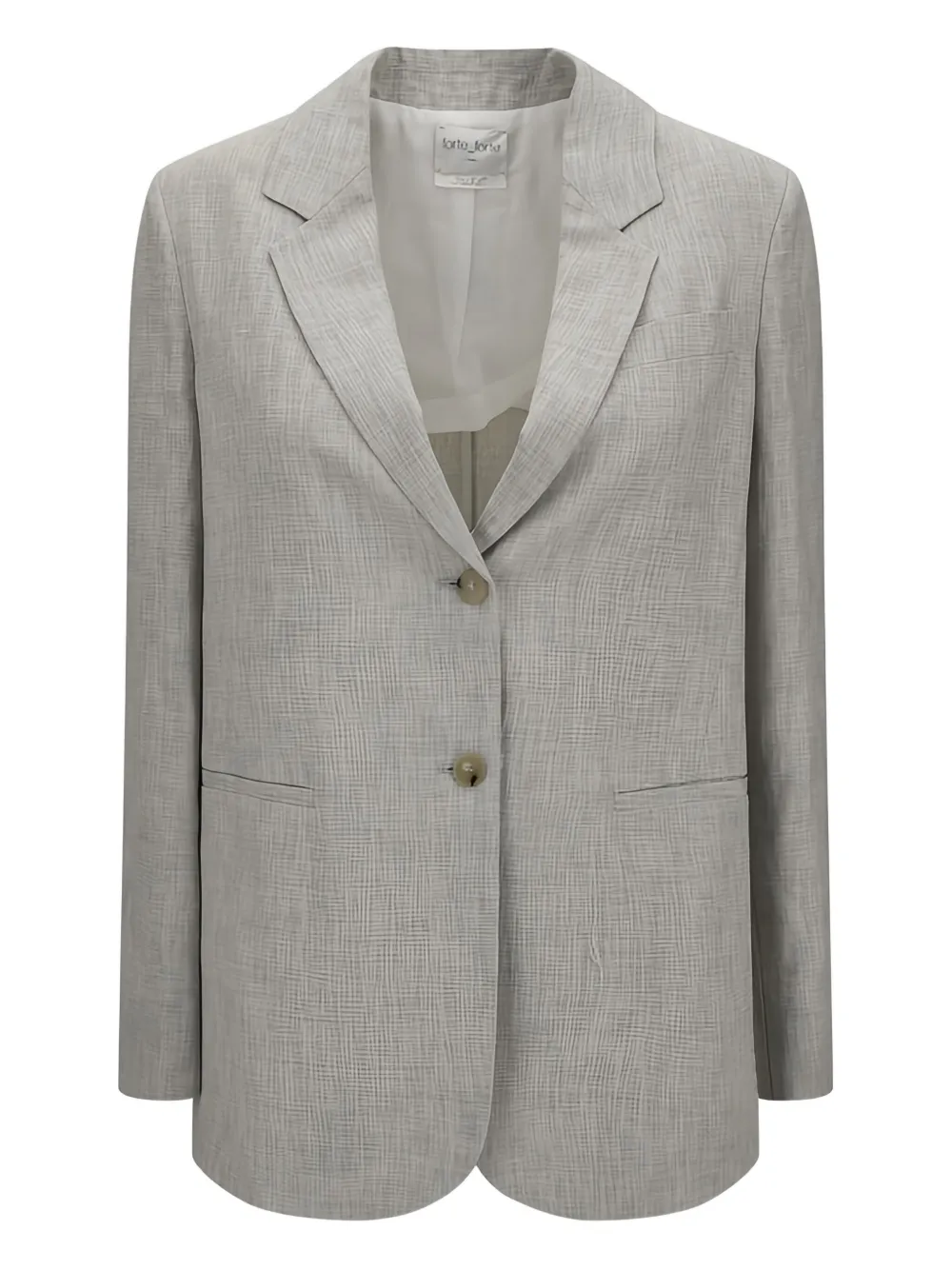slub-texture blazer