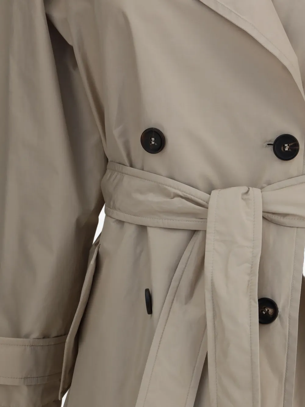 Brunello Cucinelli Trenchcoat met ceintuur Beige