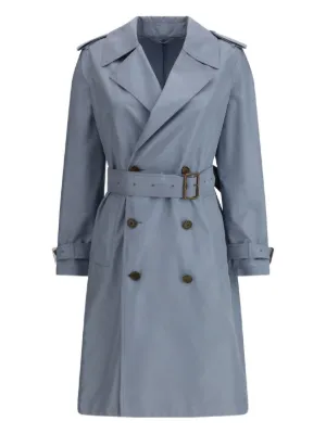 【BURBERRY】lady's トレンチコート チェックwool ドレスシャツ BURBERRY】 AMBERFORD フードチェックトレンチコート (Burberry