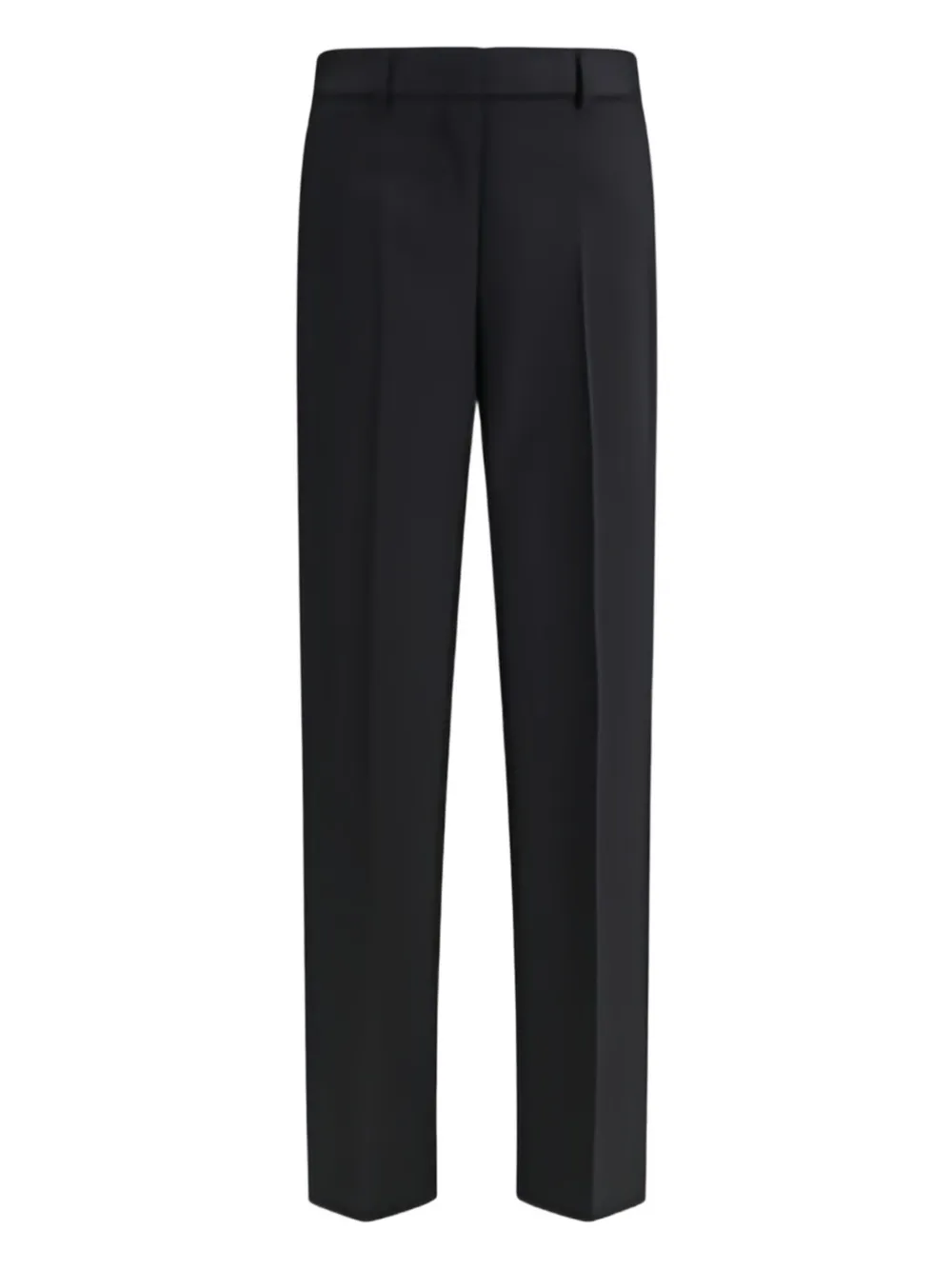 Lardini Wollen straight broek Zwart