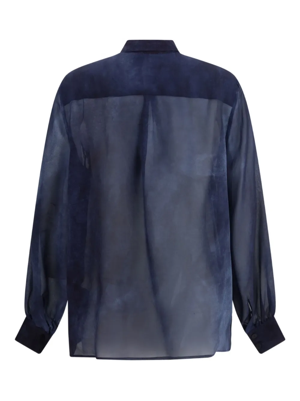 Lardini silk shirt - Blauw