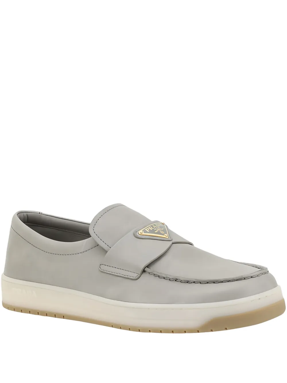 Prada Leren loafers Grijs