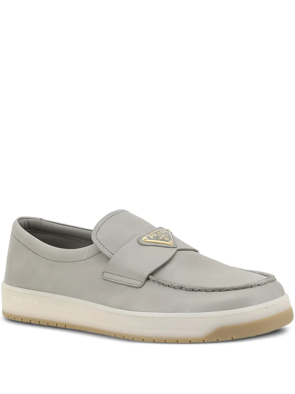 Prada Leren loafers Grijs