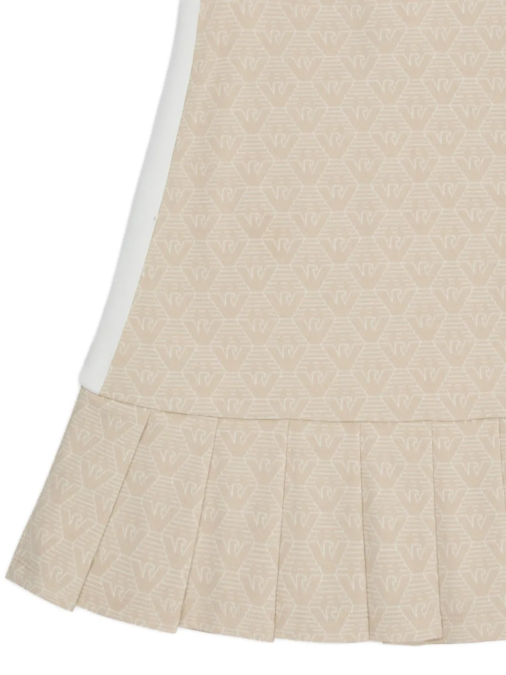 Emporio Armani Kids Jurk met monogram Beige