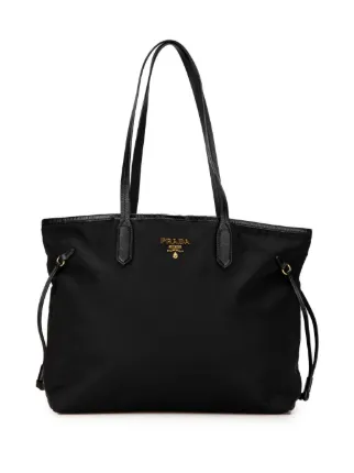 バッグ PRADA archive nylon tote handbag Black Prada - Black Nylon Zip Tote Bag | Mitchell Stores