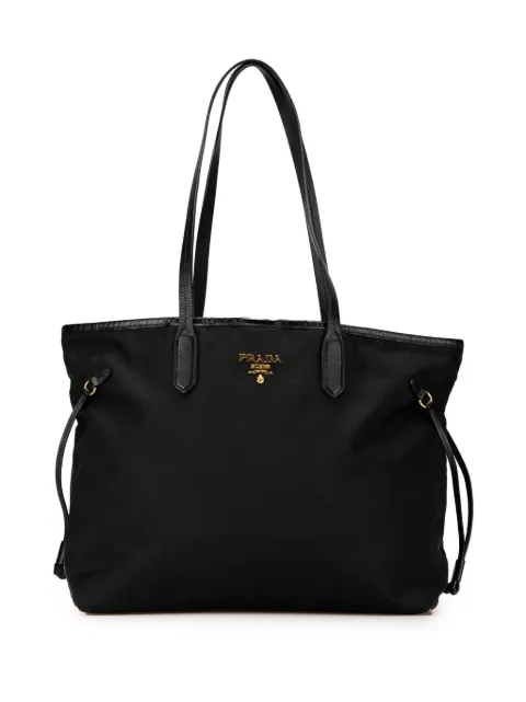 Prada Pre-Owned 2000-2024 Saffiano Trimmed Tessuto tote bag