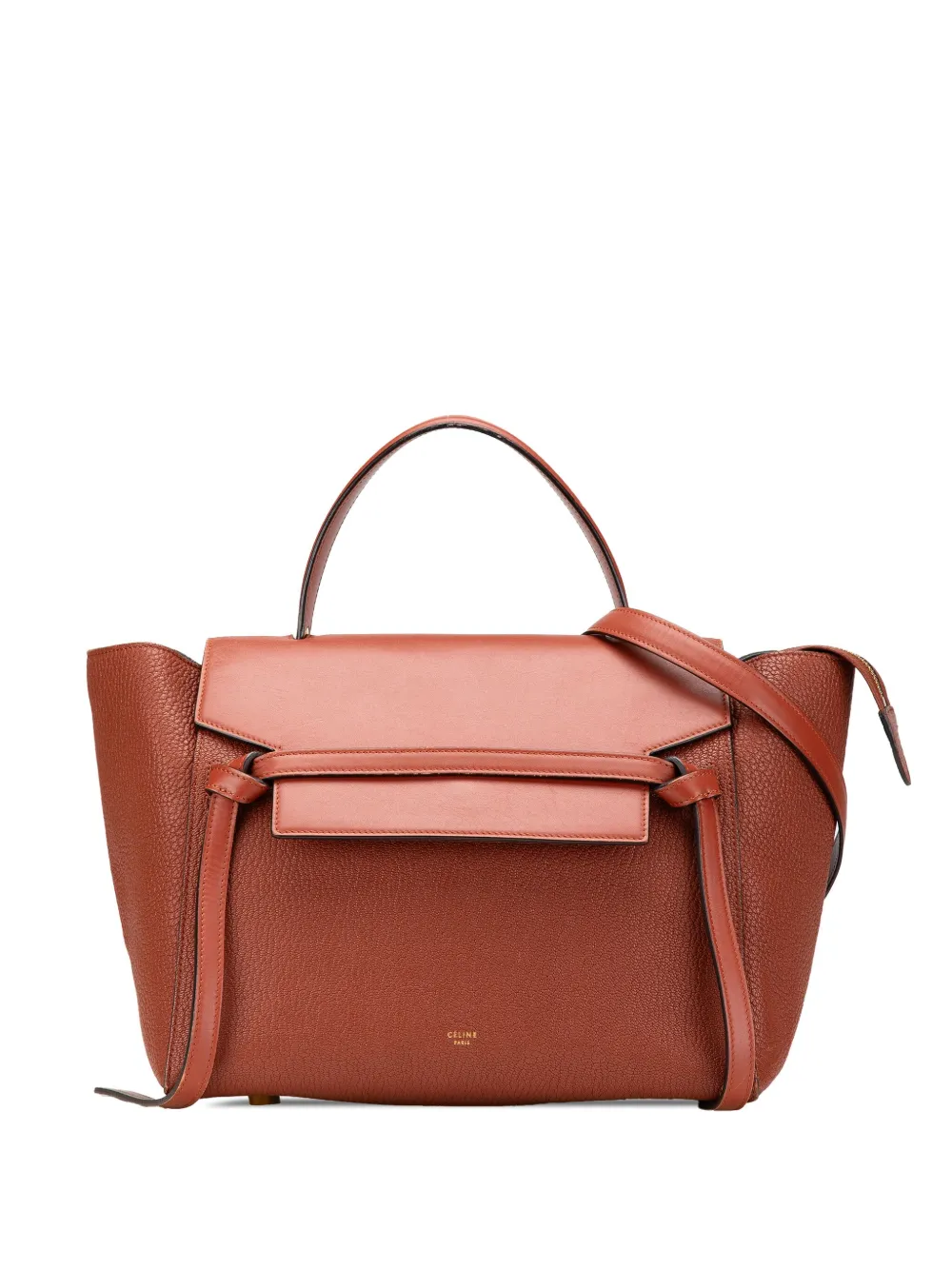 Céline Pre-Owned 2015 ミニ ゴートスキン ベルトバッグ サッチェル - ブラウン Céline Pre-Owned 2015 ミニ ゴートスキン ベルトバッグ サッチェル - ブラウン