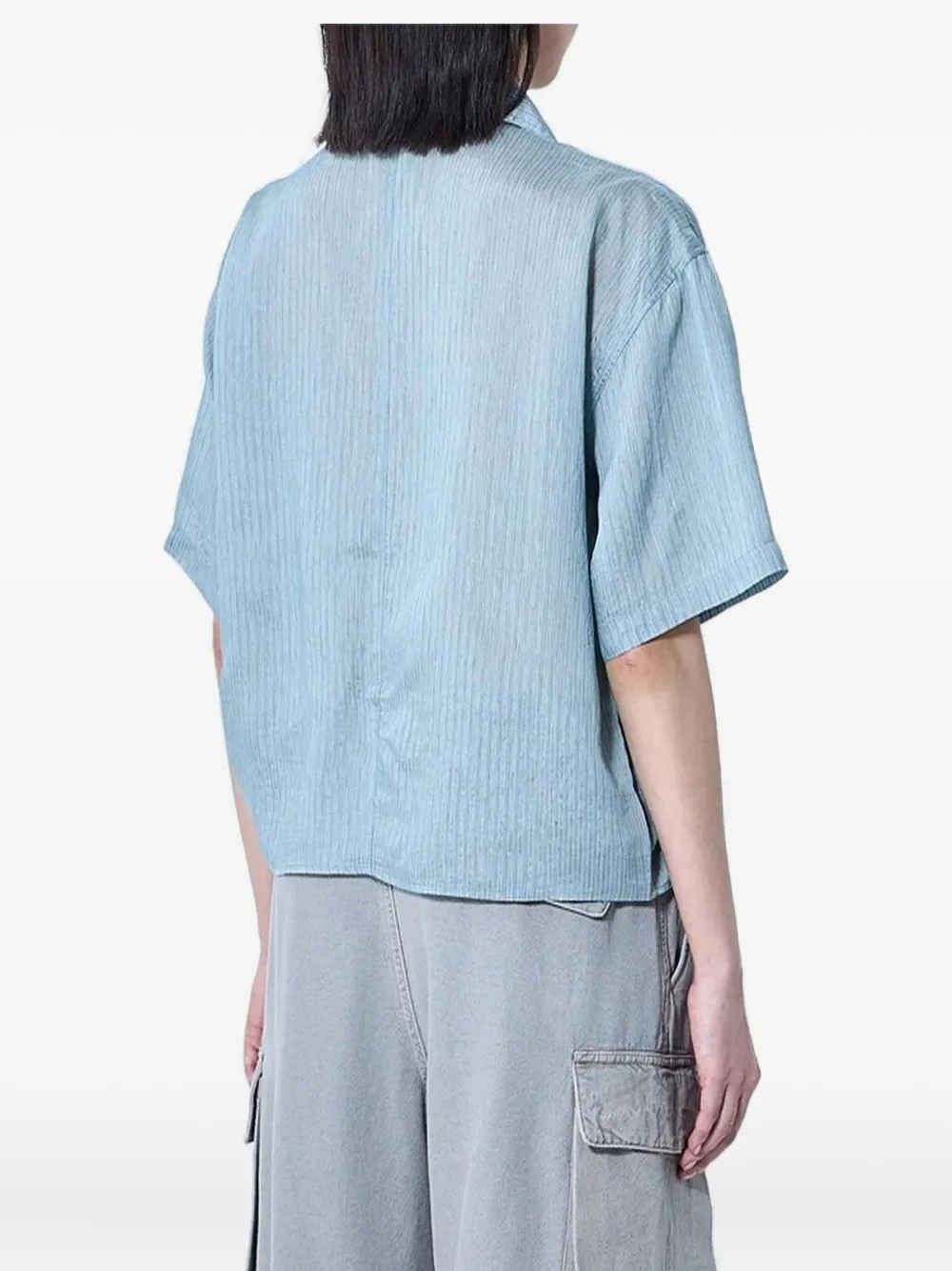 OUR LEGACY Blouse met korte mouwen Blauw