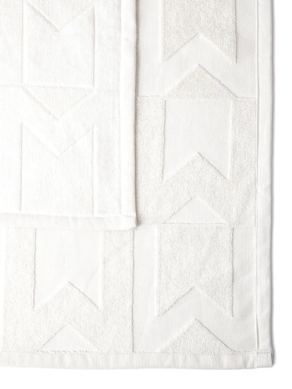 Moncler Monogram Rectangle Towel In White