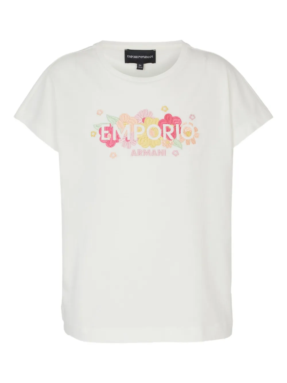Emporio Ar i Kids Jersey T-shirt Wit