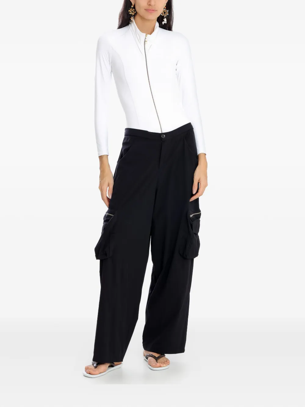 Amir Slama High-neck Zip Bodysuit