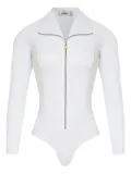 Amir Slama high-neck zip bodysuit - White