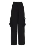 Amir Slama button-fastening cargo trousers - Black