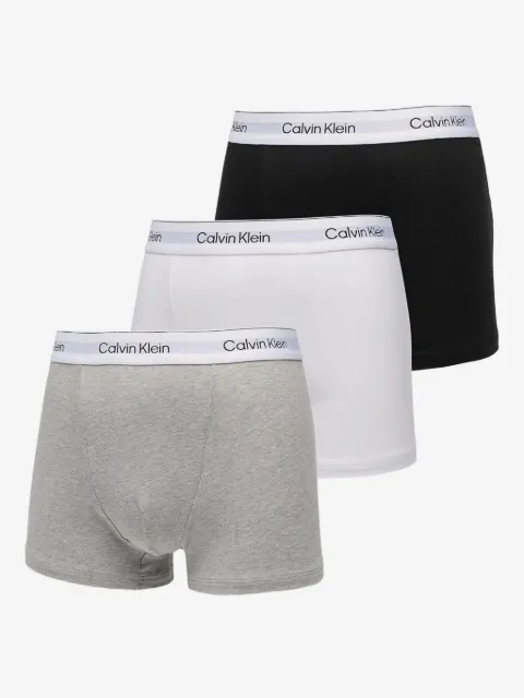 Calvin Klein Underwear Kit 3 cuecas boxer de algodão