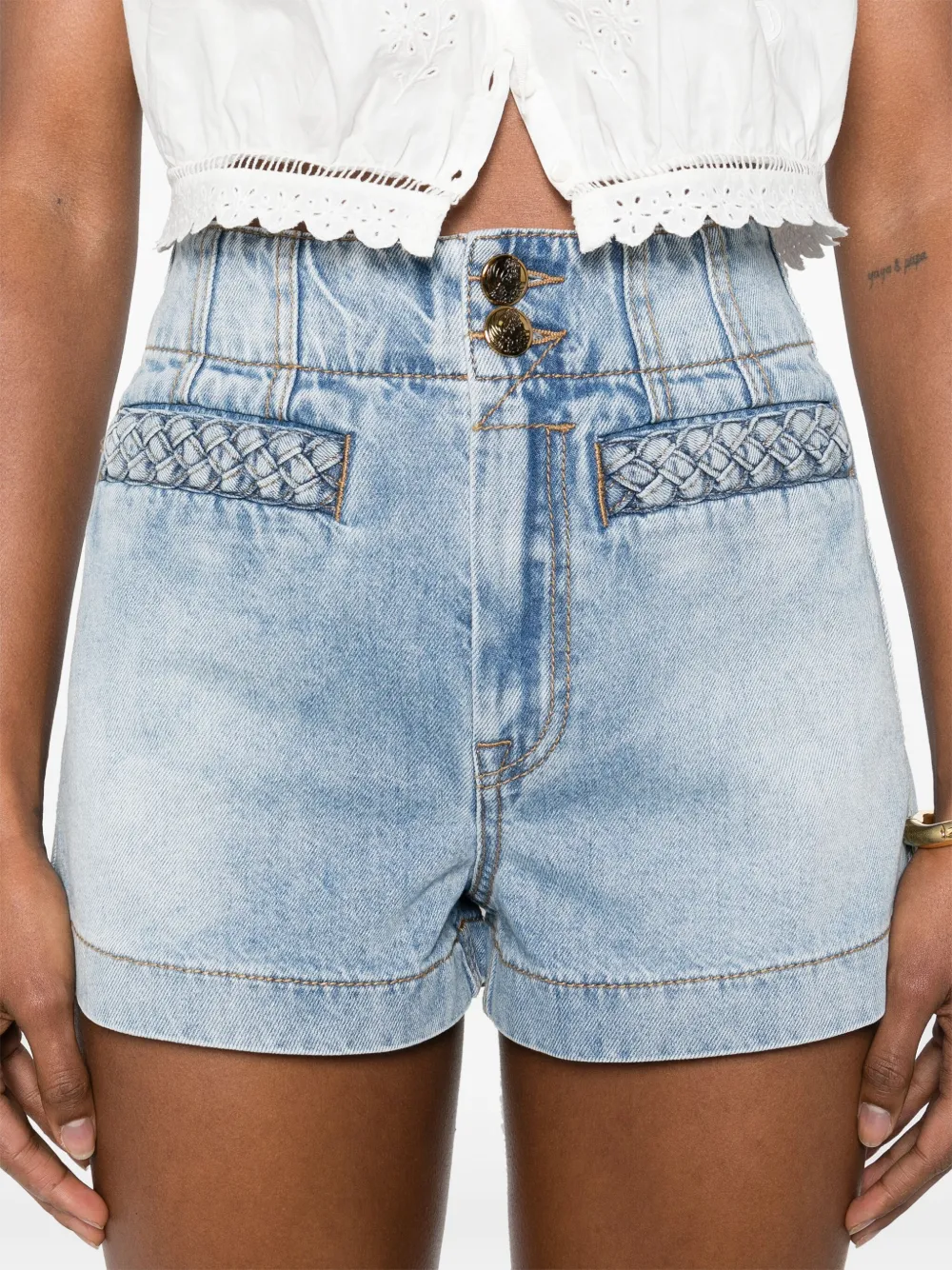 Shop Zimmermann Lucky Denim Shorts