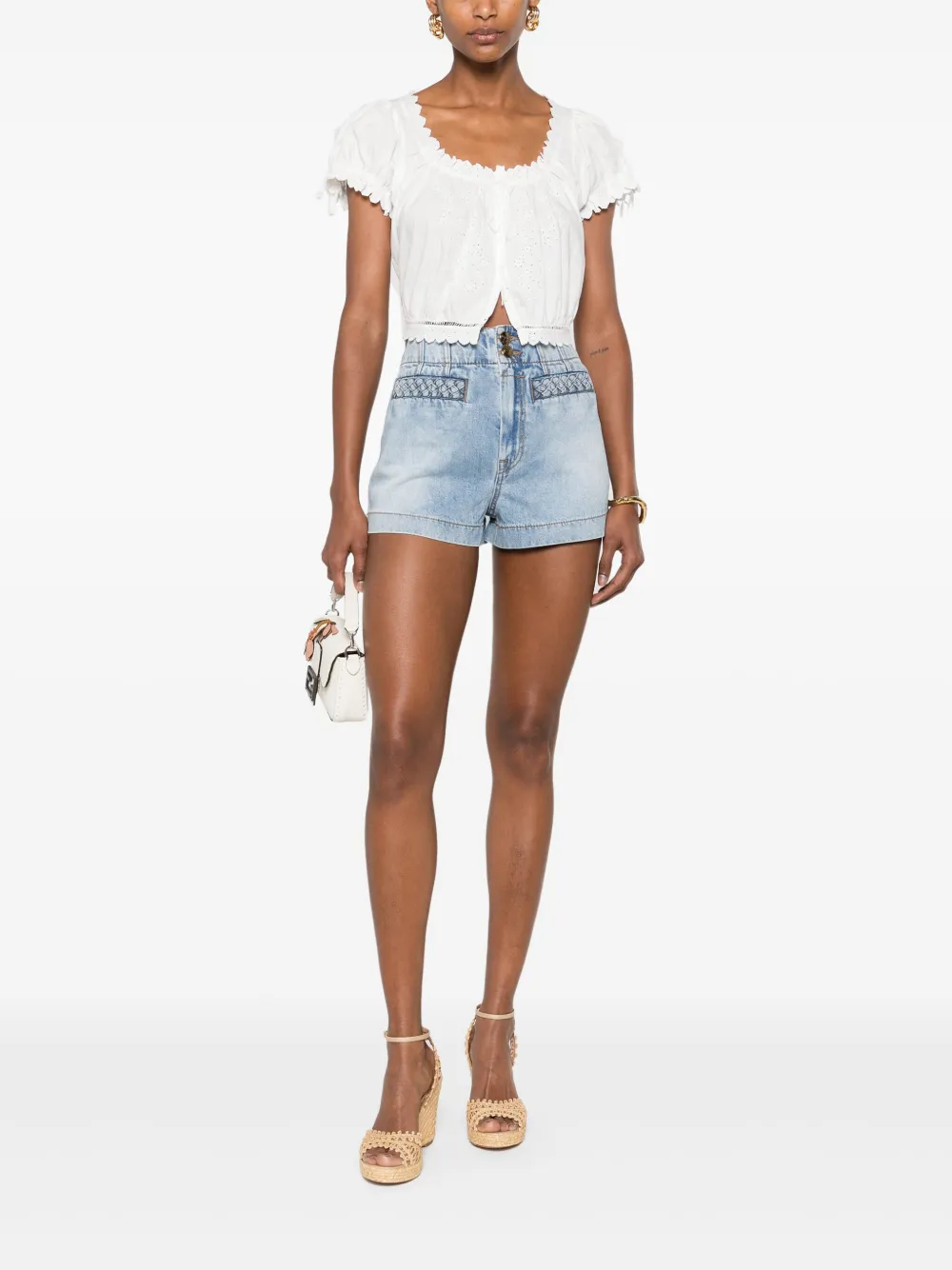 ZIMMERMANN LUCKY DENIM SHORTS