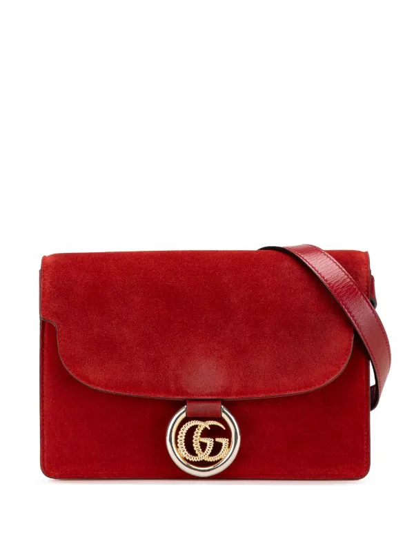 Gucci Pre-Owned Petit Sac à Bandoulière En Daim GG Ring Torchon