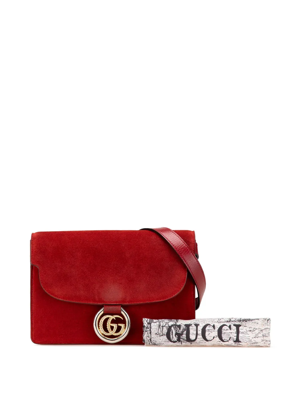 2000-2015 Small Suede Gg Ring Torchon Crossbody Bag