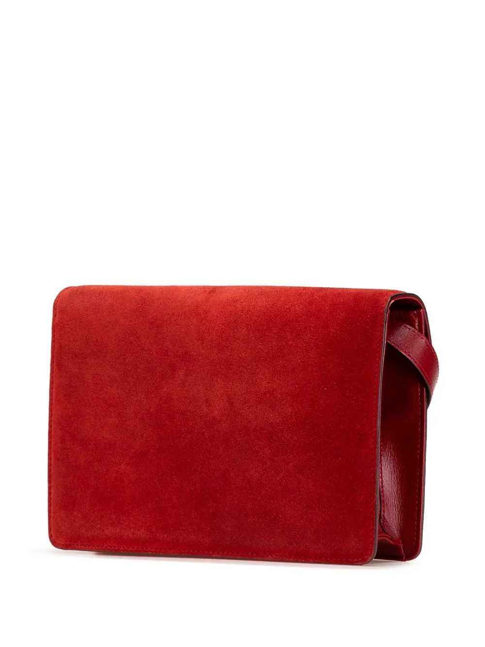 Pre-owned Gucci 2000-2015 Small Suede Gg Ring Torchon Crossbody Bag