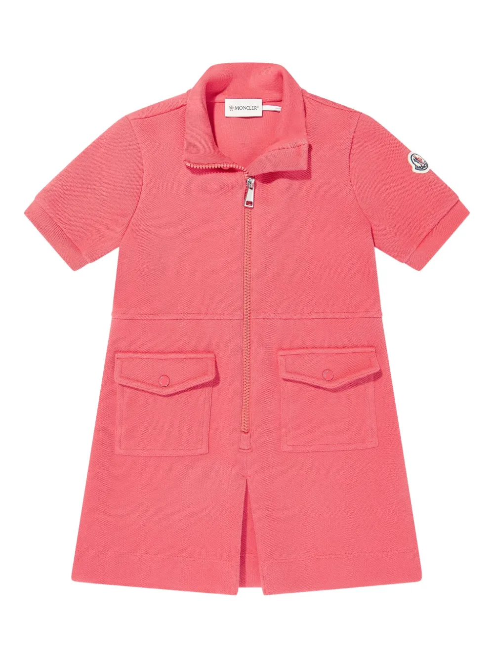 Moncler Enfant vestido en mezcla de algodón | rojo | Image 1