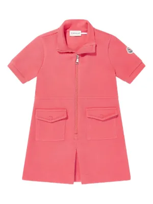 Moncler Enfant ロゴウエスト ポロワンピース | ブルー | FARFETCH JP