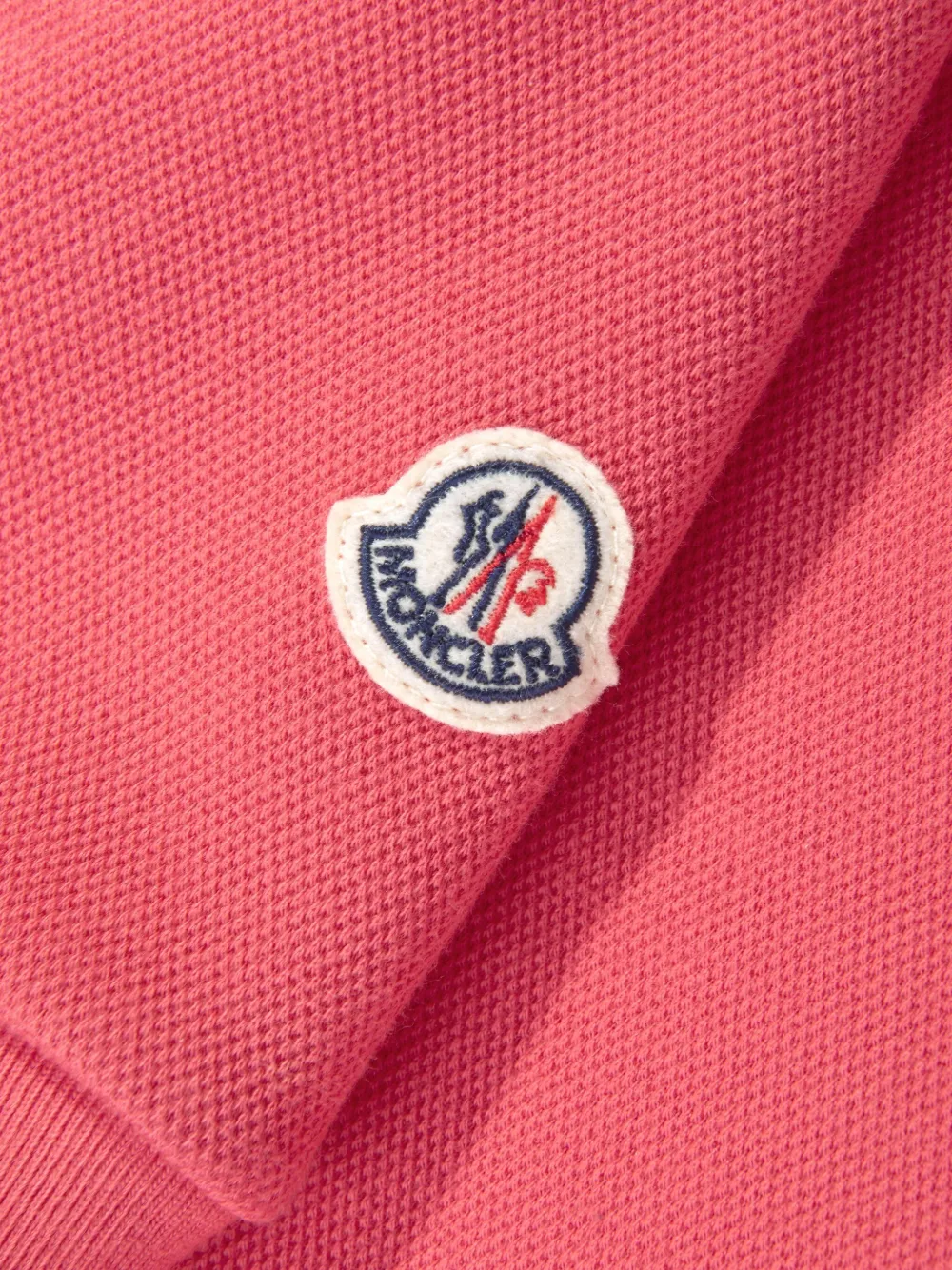 Moncler Enfant Jurk van katoenblend Rood