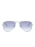 RAY-BAN JUNIOR pilot-frame sunglasses - Silver