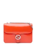 Gucci Pre-Owned 2016-2024 Medium Patent Dollar Interlocking G crossbody bag - Orange