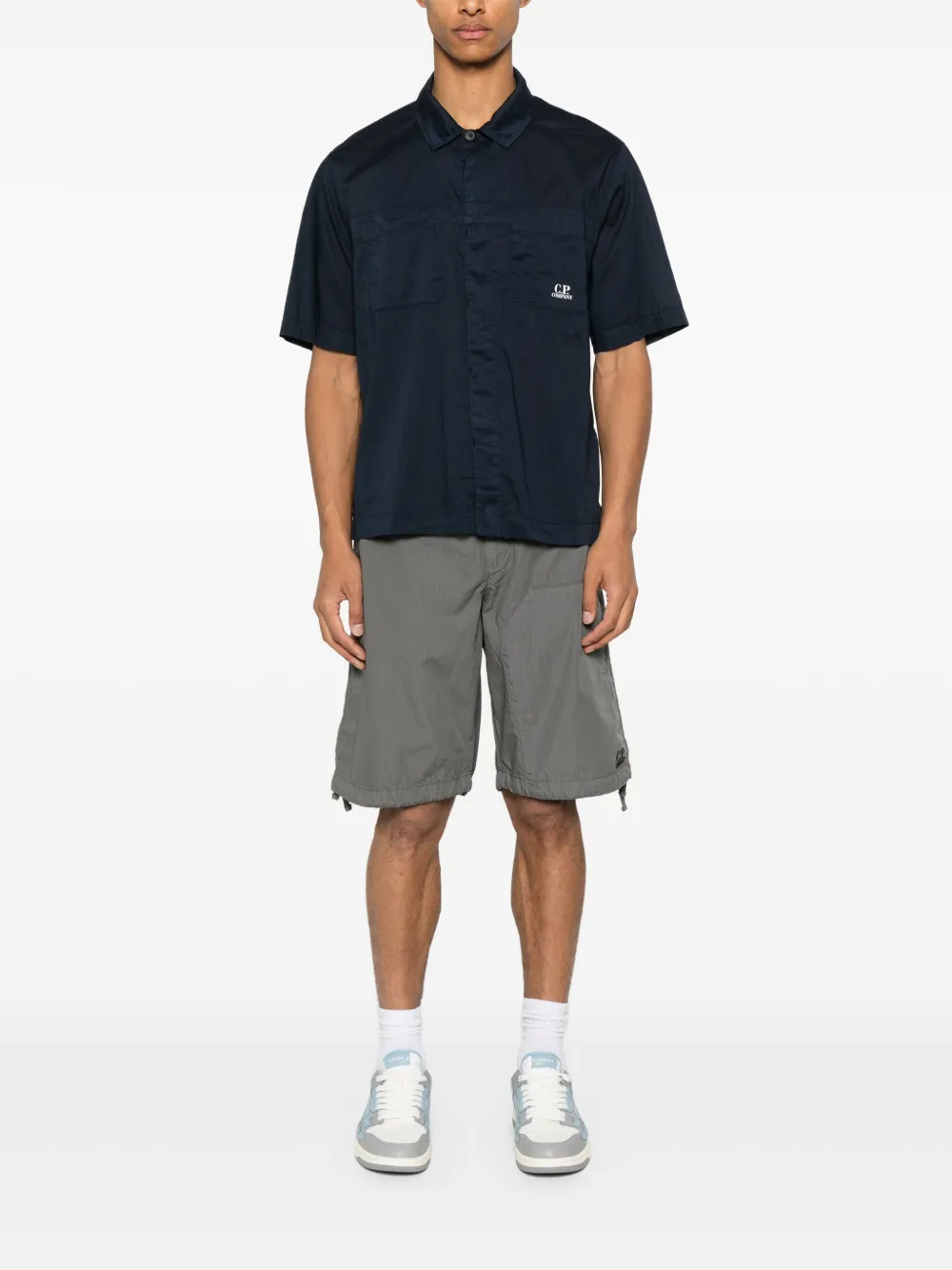 C.P. Company ripstop cotton shorts - Grijs