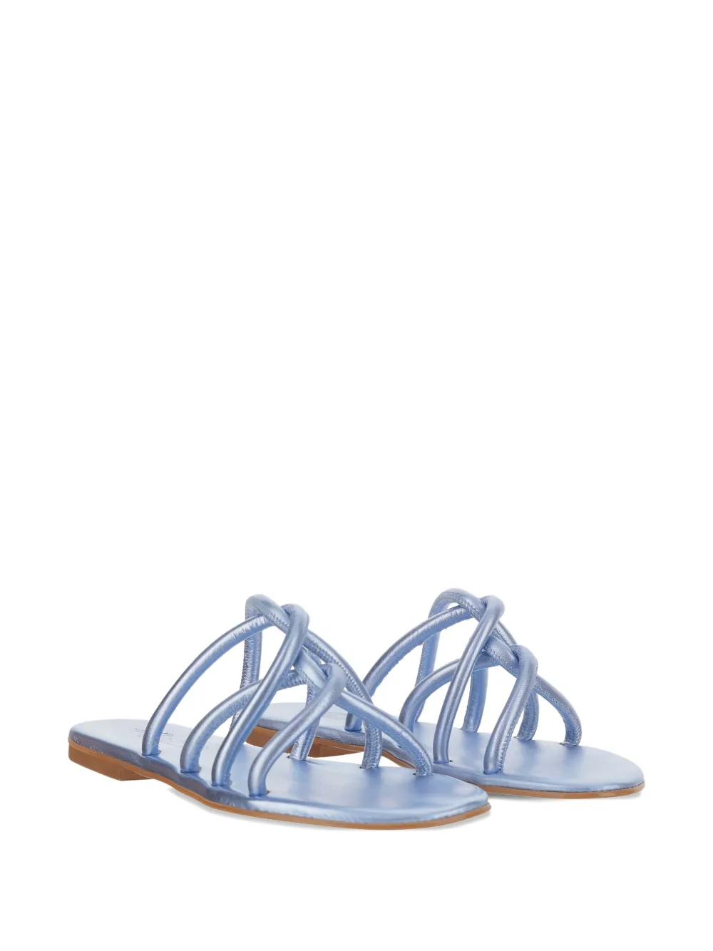 Kimaï leather flat sandals Blue