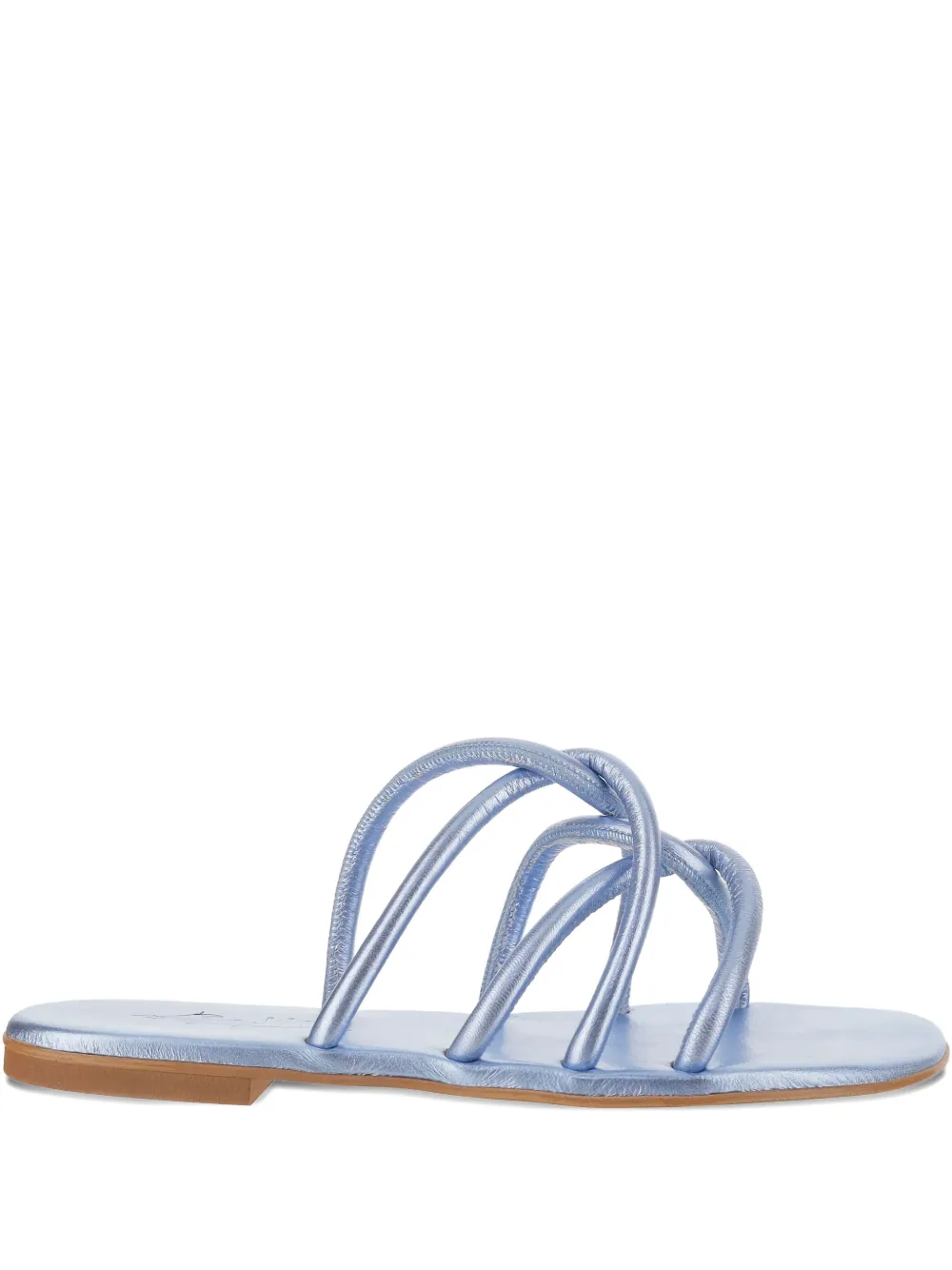 Kimaï leather flat sandals Blue