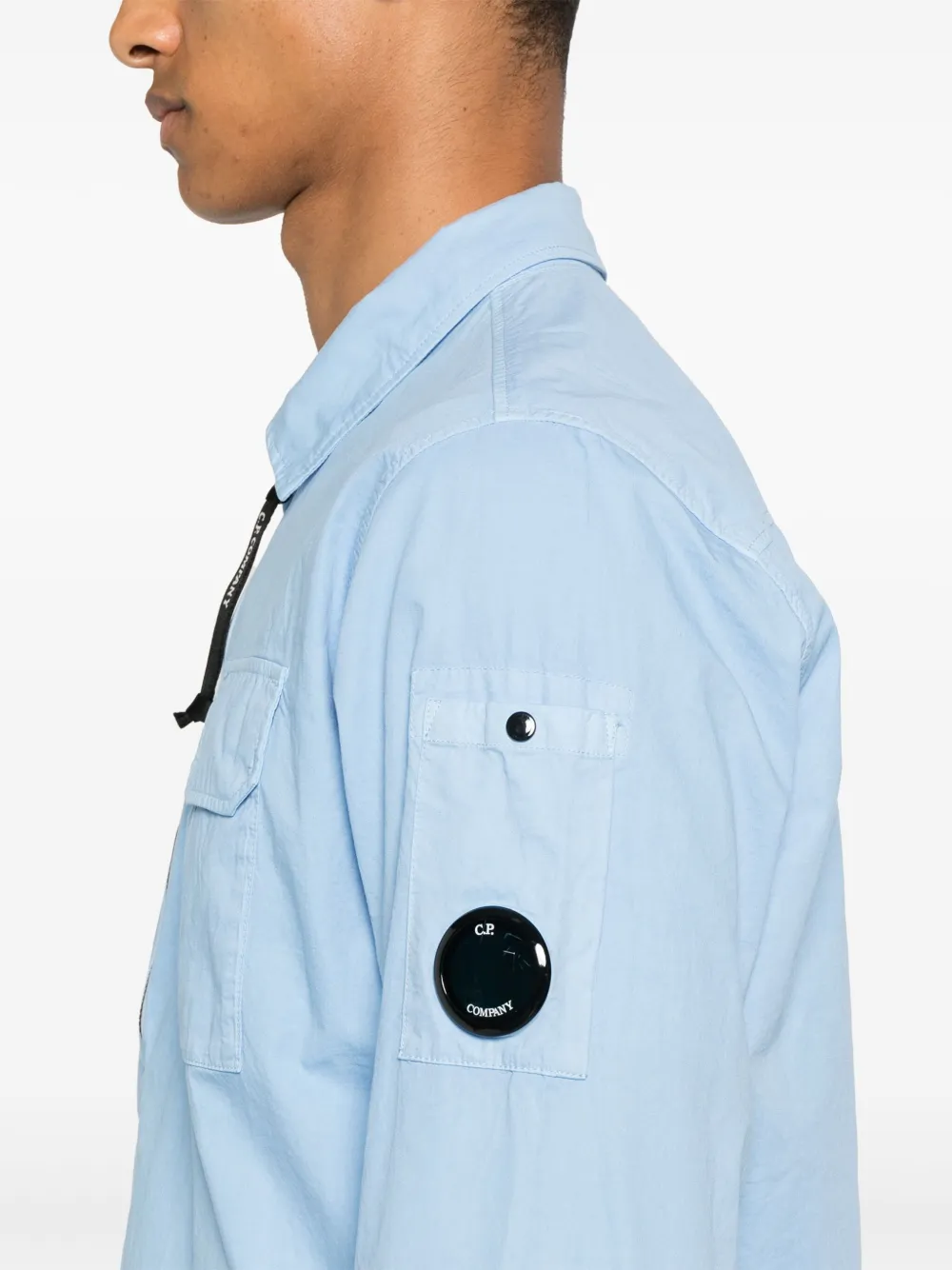 C.P. Company Verfraaid shirtjack Blauw
