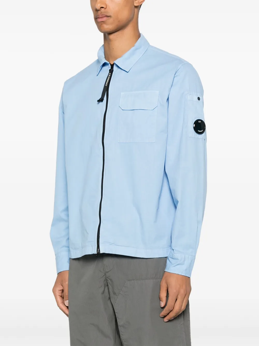 C.P. Company Verfraaid shirtjack Blauw