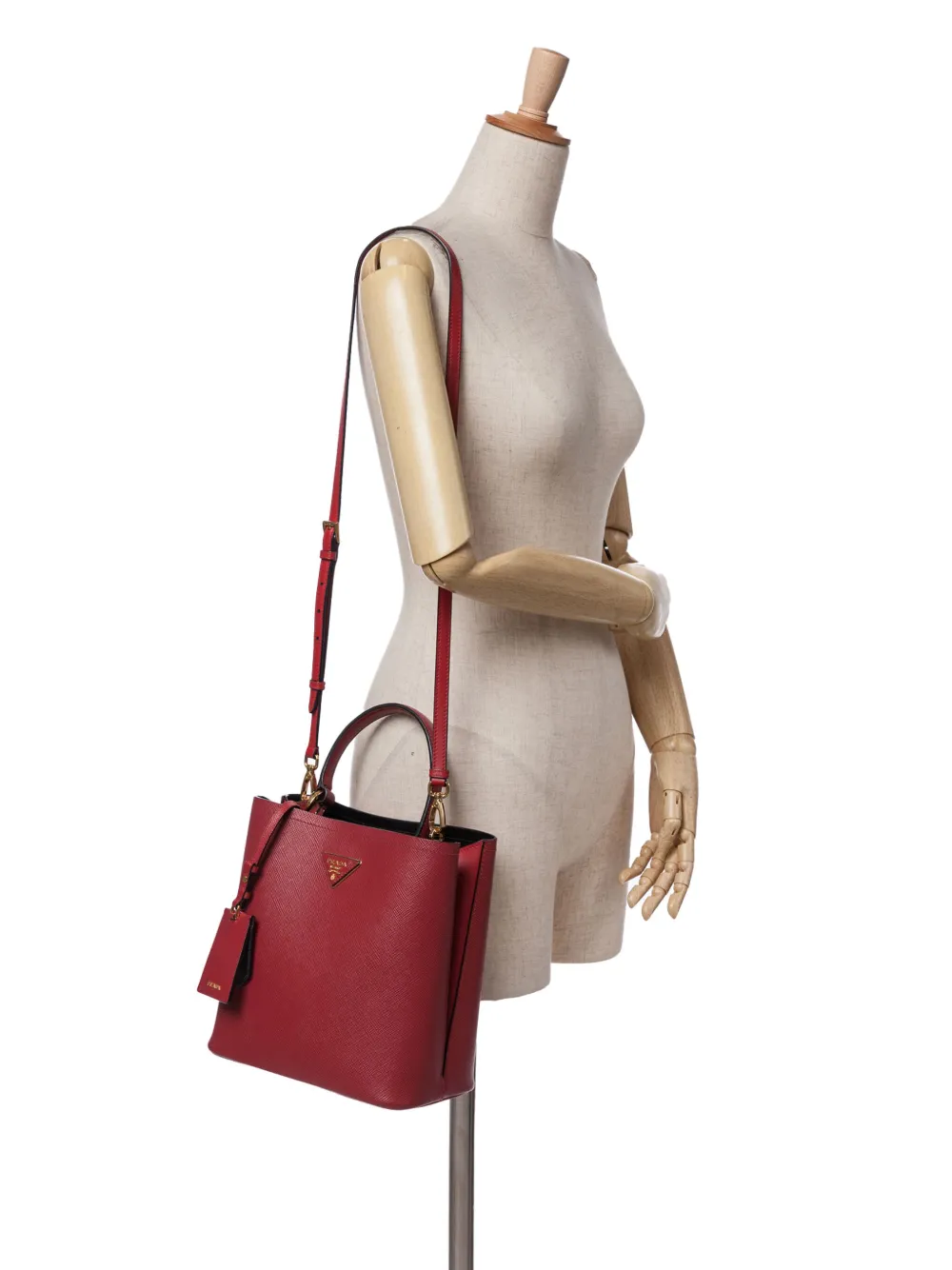 Prada Pre-Owned 2013-2024 Medium Saffiano Cuir Panier satchel | Pre-Owned | Image 2
