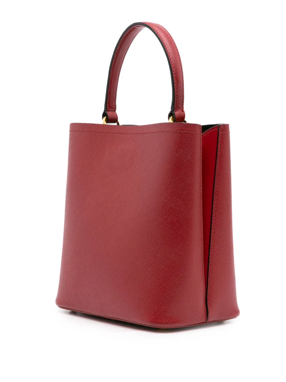 Pre-owned Prada 2013-2024 Medium Saffiano Cuir Panier Satchel