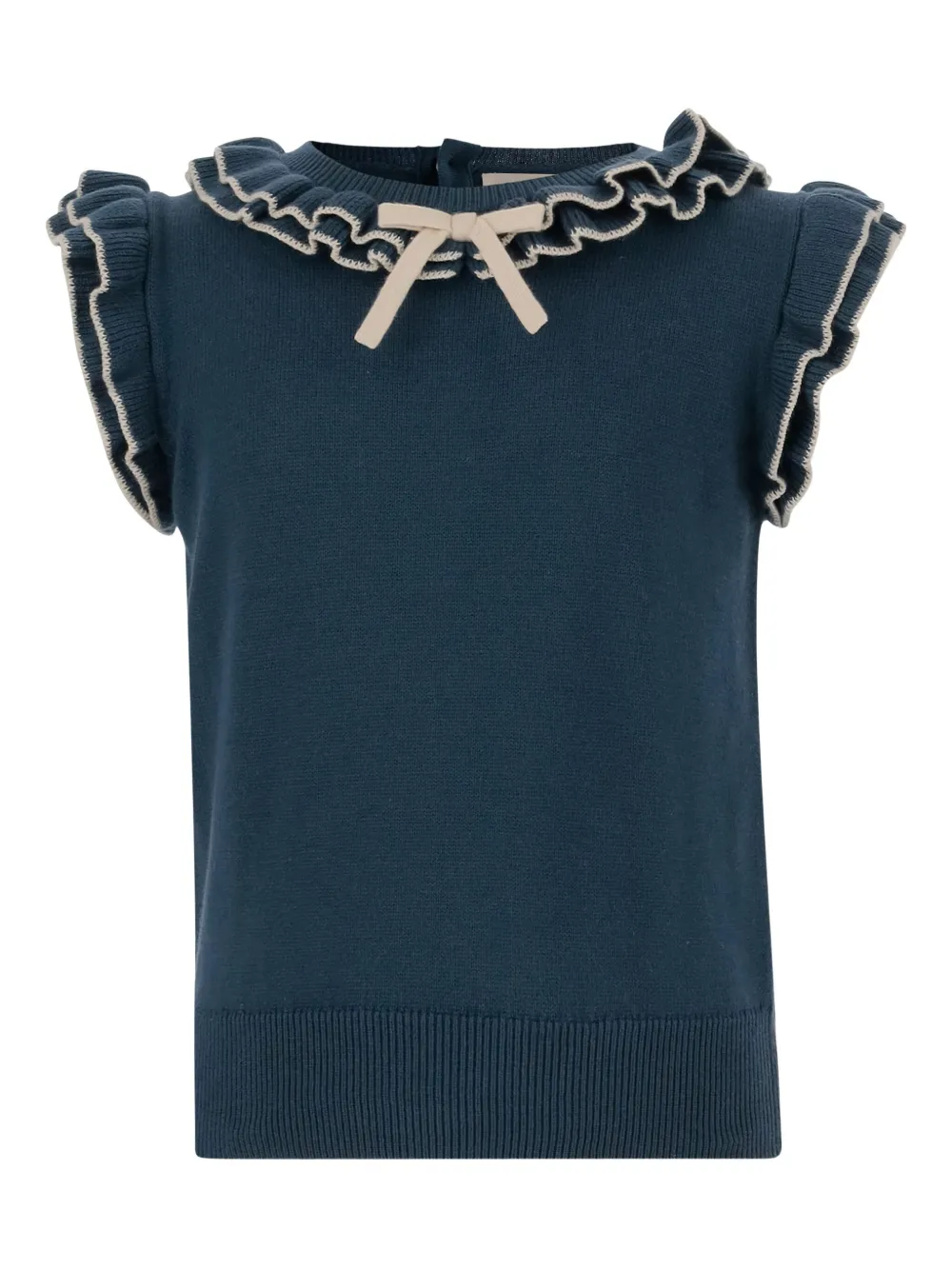 Misha & Puff top con botones | azul | Image 1