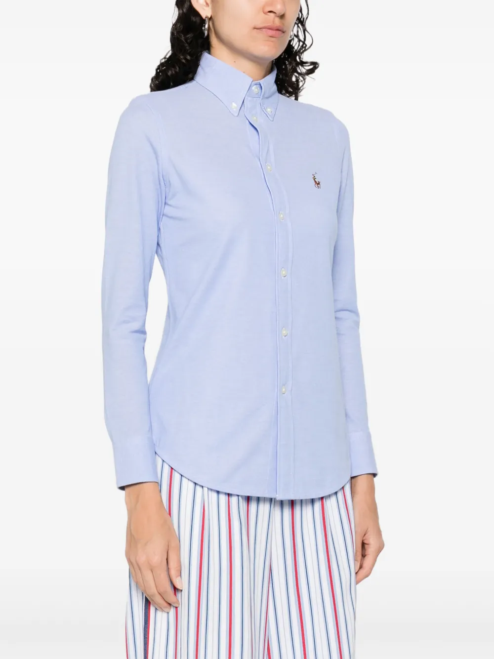 Polo Ralph Lauren Shirt met geborduurd logo Blauw