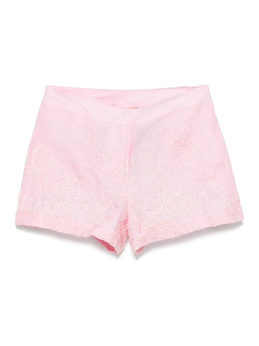 Ermanno Scervino floral-embroidered shorts | Pink | Image 1