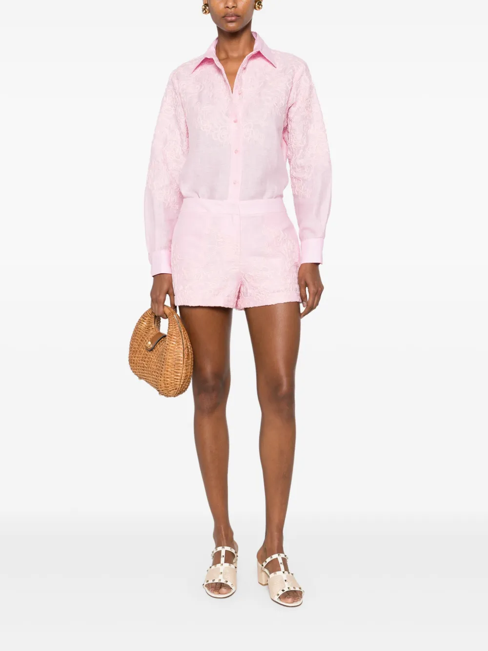 Ermanno Scervino floral-embroidered shorts | Short Shorts | Image 2